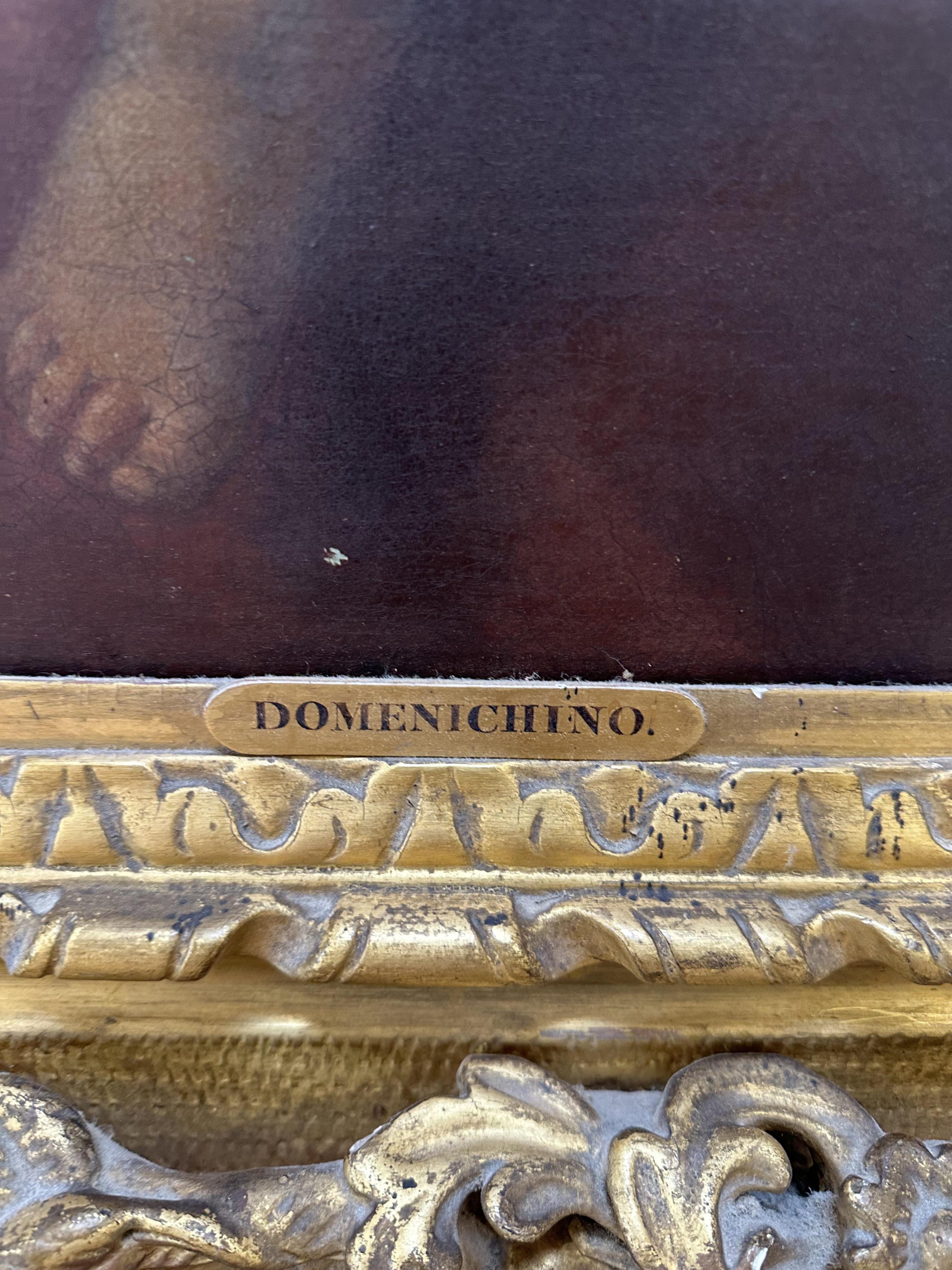 Circle of Domenico Zampieri, called il Domenichino, Italian 1581-1641, 'The Madonna and Child with the infant Saint John the Baptist and Angels'